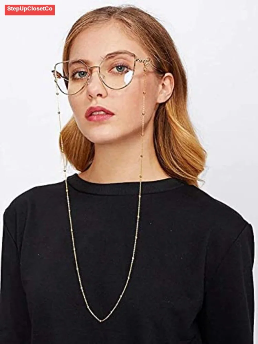 Eyeglass Chain for Women Sunglasses Holders - 14K Gold Plated Adjustable